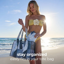 Load image into Gallery viewer, Case-Mate Something Navy Bow Crinkle Makeup Bag