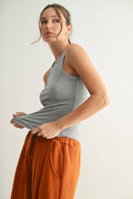 Load image into Gallery viewer, Essential Micro-Ribbed Athleisure Tank Top
