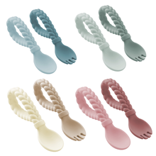 Load image into Gallery viewer, Sweetie Spoons™ Spoon + Fork Set
