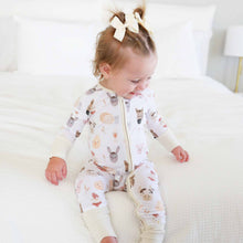 Load image into Gallery viewer, Barnyard Buddies Convertible Zip Romper