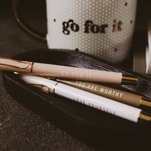 Load image into Gallery viewer, Go For It Metal Pen Set - Home Decor &amp; Gifts