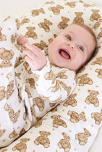 Load image into Gallery viewer, Beary Sweet Bamboo Waffle Zipper Footie