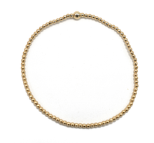 Load image into Gallery viewer, 2mm Gold Filled Waterproof Karma bracelet (with single 4mm)