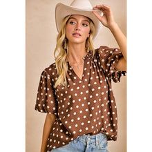Load image into Gallery viewer, Lexi Polka Dot Blouse