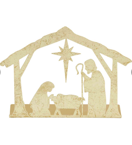 Gold Nativity Display