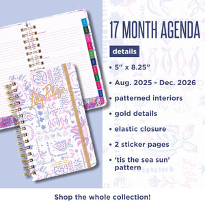 Lilly 17 Month Medium Agenda