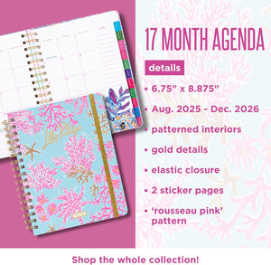 Lilly Pulitzer Large 17 Month Agenda
