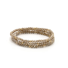 Load image into Gallery viewer, OG Shimmer Bracelet Stack in Champagne + Gold Filled