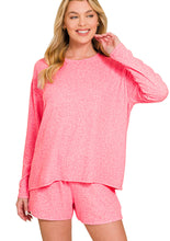 Load image into Gallery viewer, Z Melange L/S Tee Shorts Set