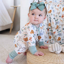 Load image into Gallery viewer, Safari Snuggles Convertible Zip Romper