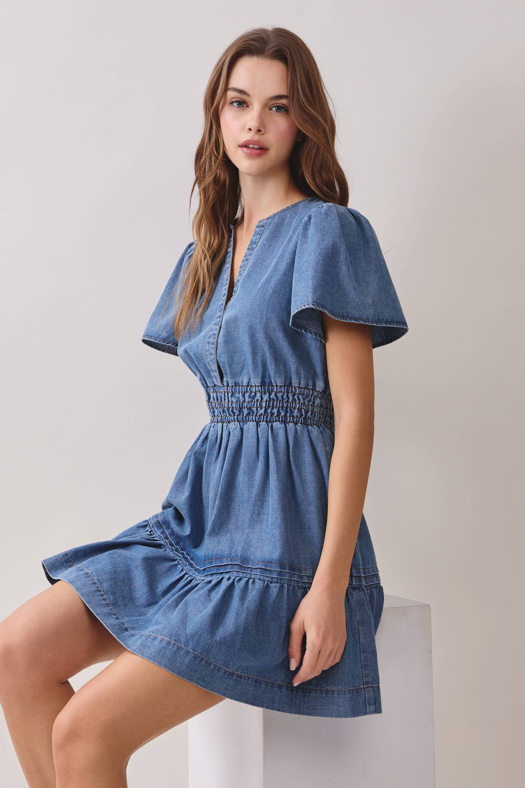 Deanna Denim Dress L / Denim