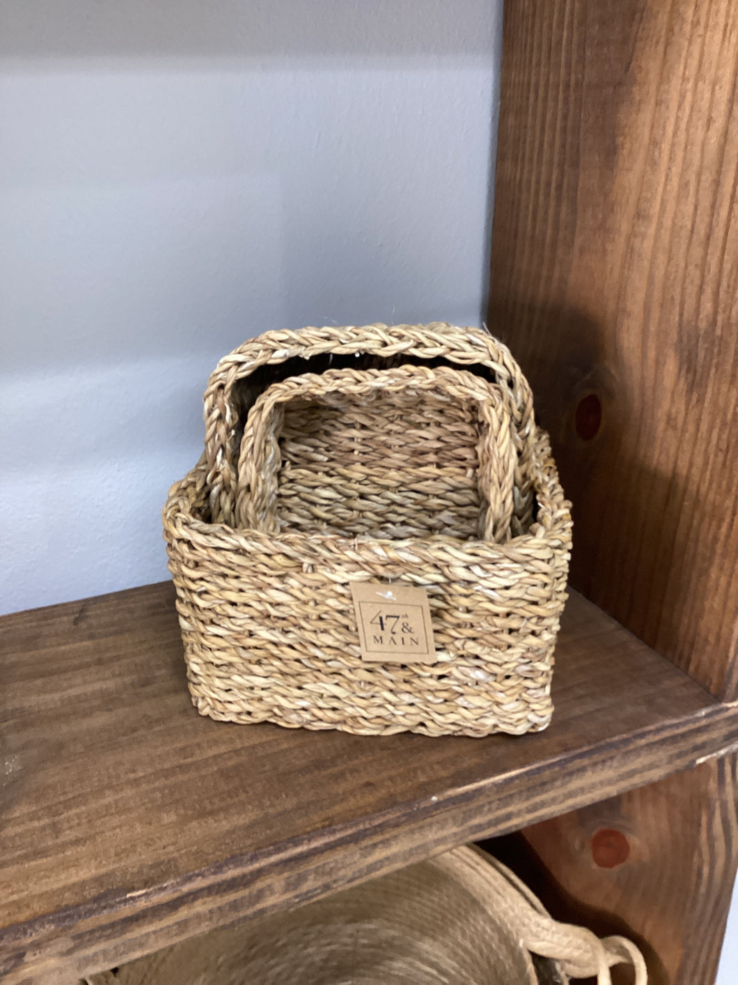 Seagrass Square Storage - Set of 3