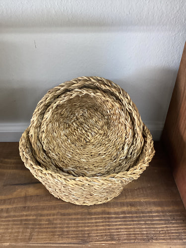 Seagrass Round Storage - Set of 3