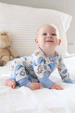 Load image into Gallery viewer, Rodeo Dreams Convertible Bamboo Zip Romper | Blue