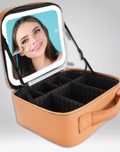 Load image into Gallery viewer, Simply Leather Makeup Travel Case