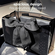 Load image into Gallery viewer, Case-Mate Midnight Black Bow Jelly Tote Bag