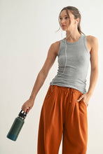 Load image into Gallery viewer, Essential Micro-Ribbed Athleisure Tank Top