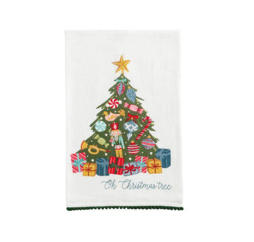 Mud Pie Xmas Printed Towel