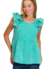 Load image into Gallery viewer, Z Gauze Tiered Peplum