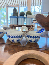 Load image into Gallery viewer, Blue Floral Double Tidbit- Mud Pie