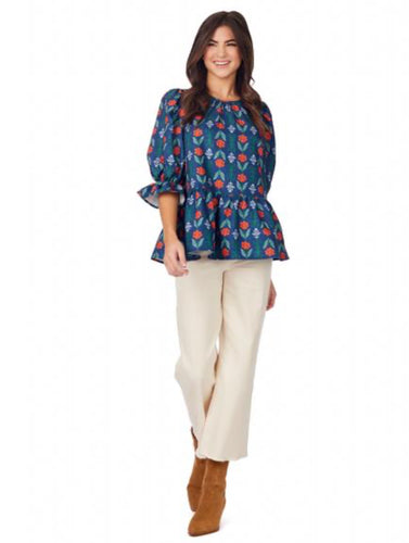 Pierce Flounce Top