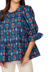 Pierce Flounce Top