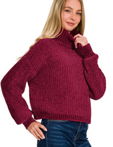 Z Chenille Turtleneck Sweater