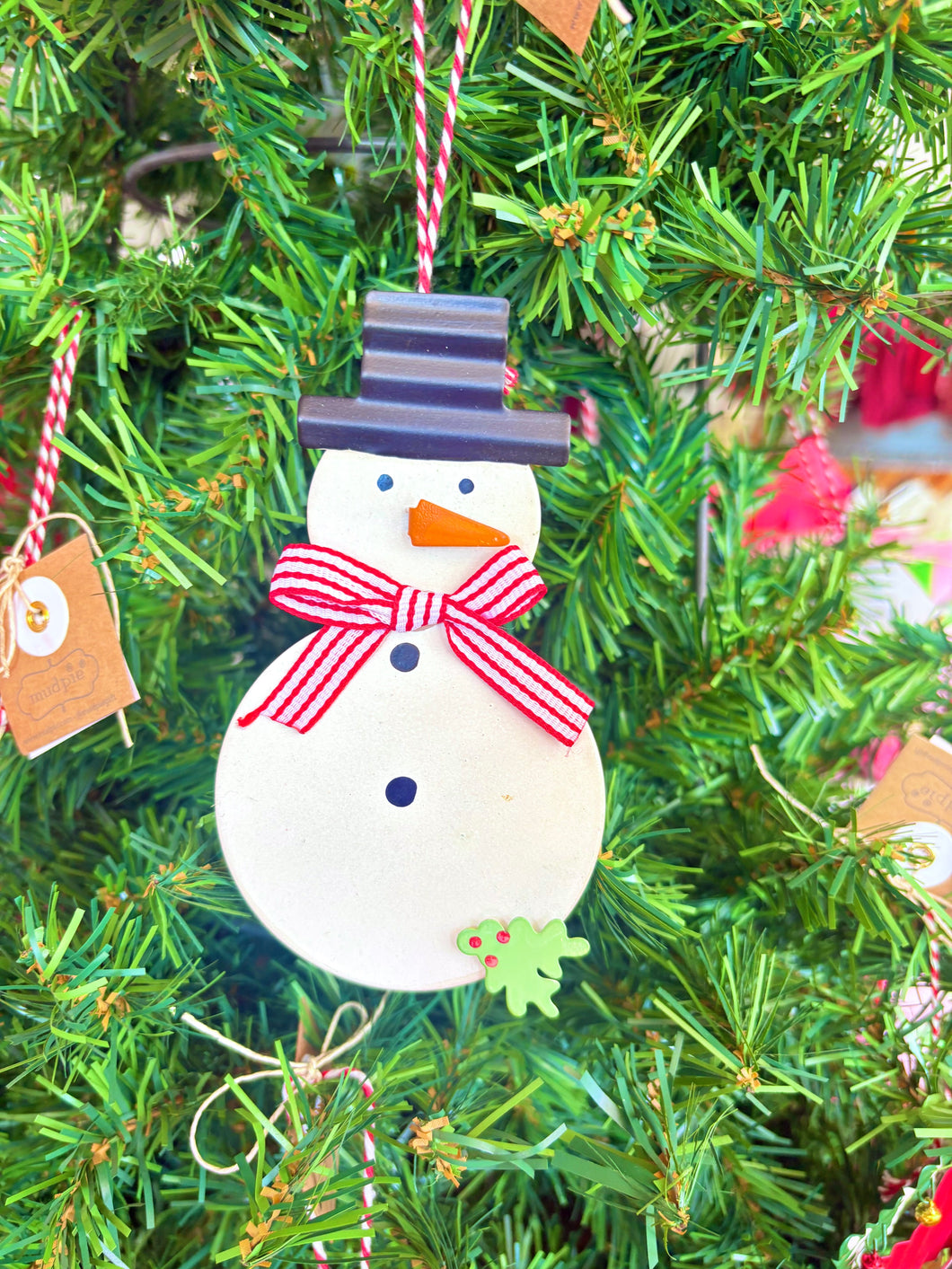 Mud Pie Christmas Tin Ornaments