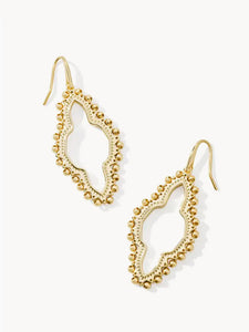 Abbie Beaded Open Frame Earring