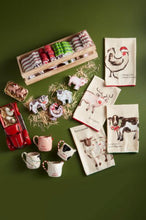 Load image into Gallery viewer, Mud Pie Christmas Farm Animal Pom Towels