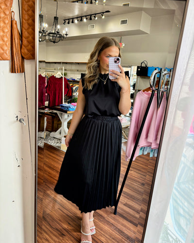 Mud Pie Townes Pleated Skirt