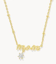 Load image into Gallery viewer, Mom Crystal Pendant Gold