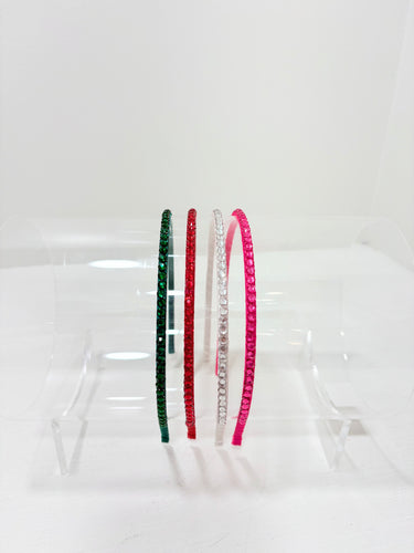 Mud Pie Christmas Rhinestone Headbands