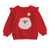 Load image into Gallery viewer, Mud Pie Sequin Santa Crewneck