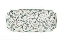 Load image into Gallery viewer, Mud Pie Merry Christmas Toile Tray
