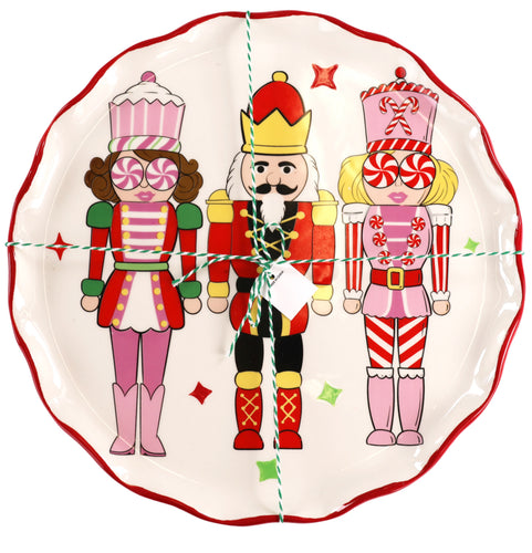 SS Ceramic Nutcracker Plate