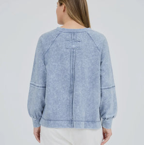 Denim Washed L/S Top