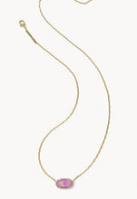 Load image into Gallery viewer, Kendra Scott Elisa Pave Frame Gold Short Pendant Necklace