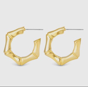 Jenna Polished Bamboo Hoop