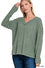 Load image into Gallery viewer, Z Plus Ribbed V-Neck L/S Top