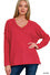 Load image into Gallery viewer, Z Ribbed V-Neck L/S Top