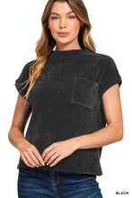 Load image into Gallery viewer, Z Chenille Waffle Pocket S/S Sweater