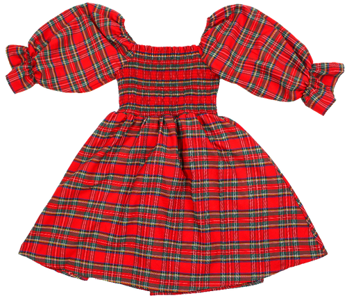 SS Youth Holiday Plaid Dress