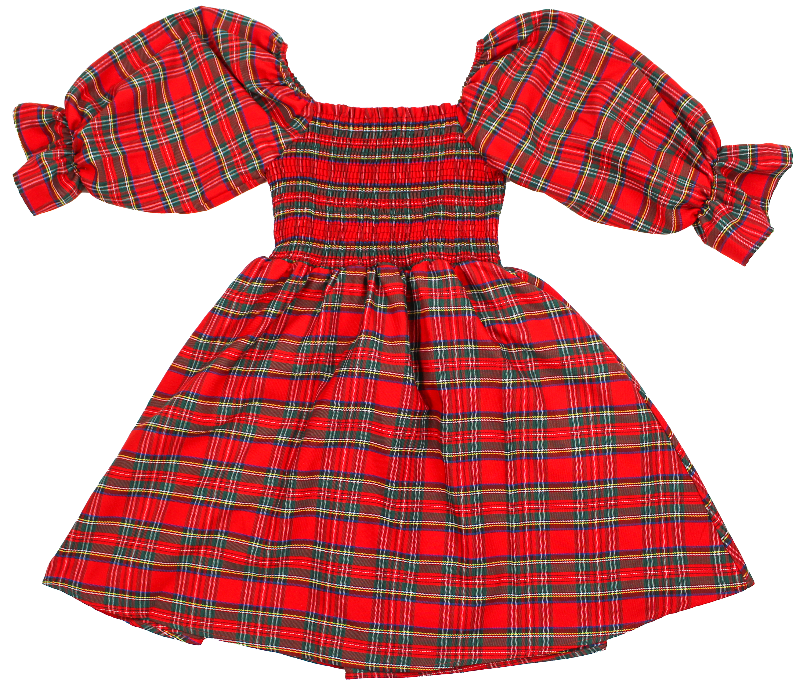 SS Youth Holiday Plaid Dress