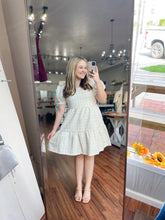 Load image into Gallery viewer, SS Tweed Puff Sleeve Dress : Ivory