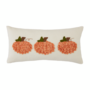 Velvet Pumpkin Lumbar Pillow