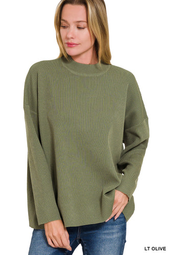 Z Mock Neck Sweater