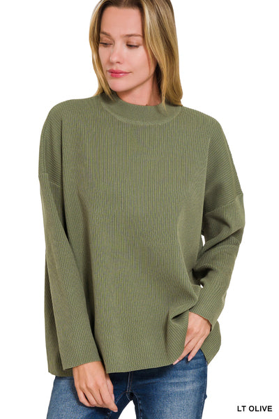 Z Mock Neck Sweater