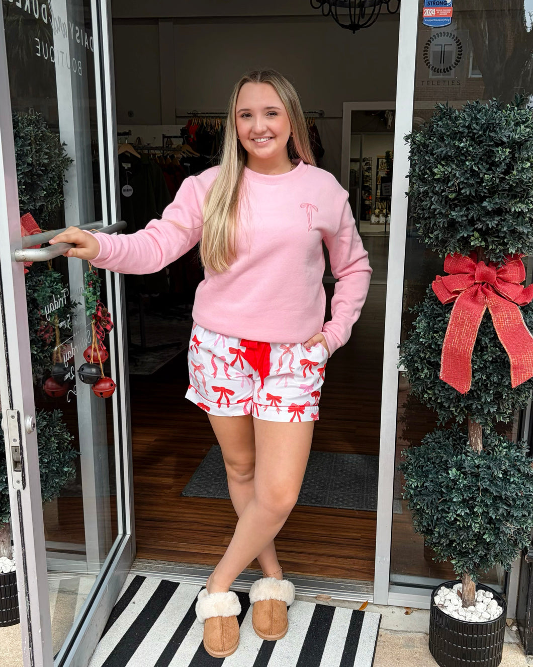 Mud Pie Holiday Pajama Shorts