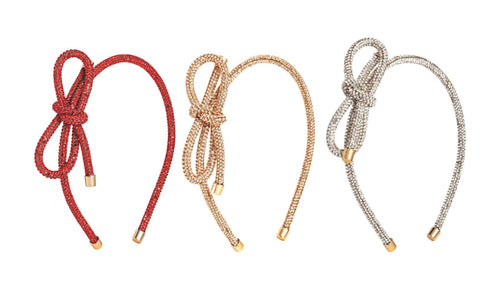 Mud Pie Christmas Bow Rhinestone Headbands